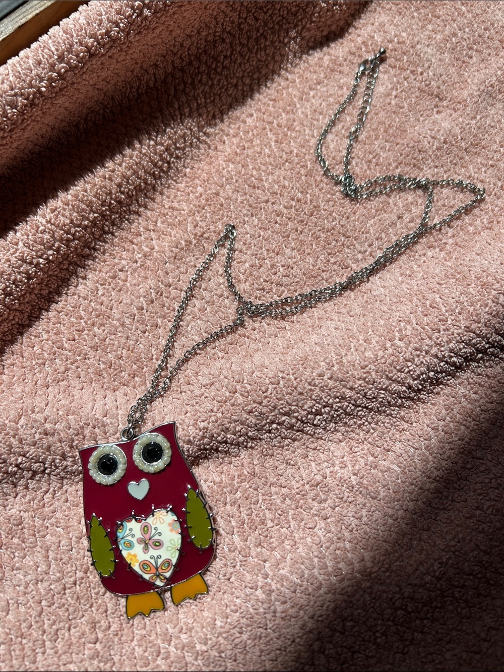 Whimsical Owl Pendant Necklace
